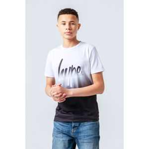 Hype - Mono Fade - T-shirt - Wit Zwart - Voor Jongens