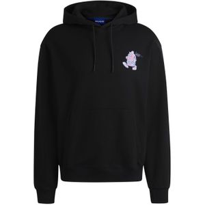 HUGO - Namiko - Hoodie - Zwart - 100% Katoen
