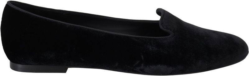 Dolce & Gabbana - Loafers - Zwart - 15% Zijde 85% Viscose - Leer Zool