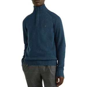 Tommy Hilfiger Heren half ritssluiting raglan sweater top