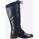 Hush Puppies - Rudy - Lange Laars - Dames - Leer en Suède - Brogue Details