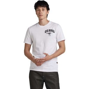 G-Star Skeleton dog chest gr slim r tee white