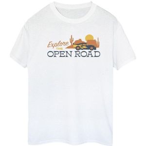 Li-cense Disney dames cars explore the open road katoenen vriendje t-shirt
