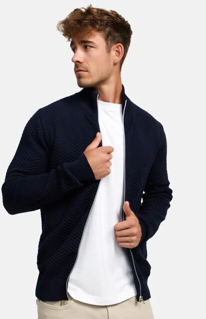 Kronstadt Gebreid vest 'Carlo'  navy