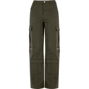 Urban Classics Dames utility twill stretch losse cargo broek