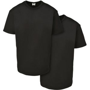 Urban Classics Heren basis organisch katoenen t-shirt (set van 2)