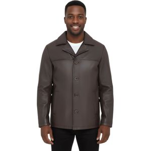 Gladstone - Bruin - Leren Blazerjack - Heren - 4 Knopen