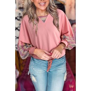 Mouwen Mesh Sweatshirt