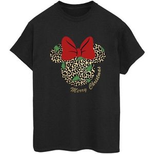 Li-cense Disney dames minnie mouse luipaard kerst katoenen vriendje t-shirt