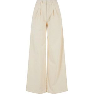 Urban Classics Dames biologisch katoenen plooibroek