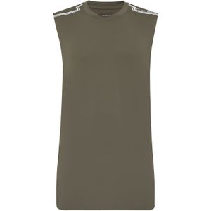 Plein Sport - Tanktop - Groen - Mouwloos - Polyester