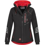 Arctic Seven - Softshelljas - Zwart-Rood - Dames