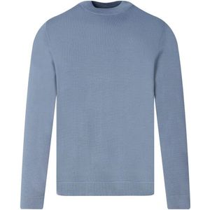 Drykorn - Arwon - Gebreide Trui - Blauw - Ronde Hals - Lange Mouw