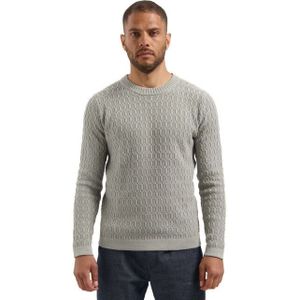 Dstrezzed - Novel Crewneck - Gebreide Trui - Grijs - Katoen