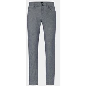 BOSS - Delaware3-1-20 - 5-Pocket Broek - Blauw - Slim Fit, Katoen, Polyester, Viscose, Elastaan