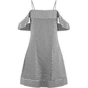 Armani Exchange - 3GYA61 YNKHZ 6200 - Jurk - Wit/Zwart