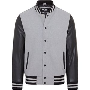 Letterman - Varsity-bomberjack - Genua - Wol met Leren Mouwen