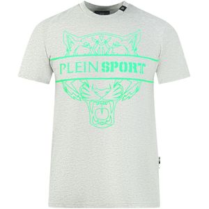 Plein Sport - T-shirt - Grijs - Head Graphic