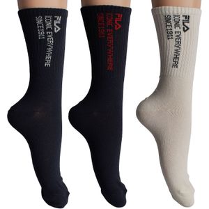 Verpakking van 3 Lange Katoenen Sokken F3606 voor Dames