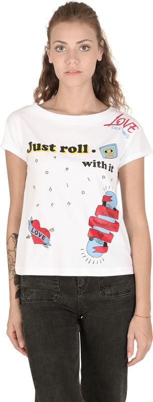 Grafische T-shirt Korte Mouwen Casual