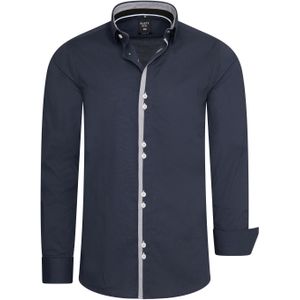 Rusty Neal - Casual Overhemd - Body Fit - Katoen - Kent Kraag