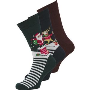 Jack & Jones Jongens kerst sokken jacsnowy giftbox 3-pack print