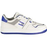 Tommy Hilfiger - Sneakers - Wit - Leer - Blauwe Accenten