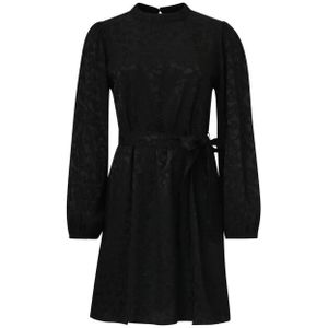 Smashed Lemon Zwarte jacquard jurk |