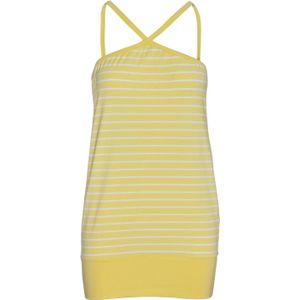 Streepjes Mini Jurk - Geel