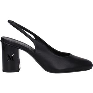 Slingback Hakken Vierkante Neus Blokhak