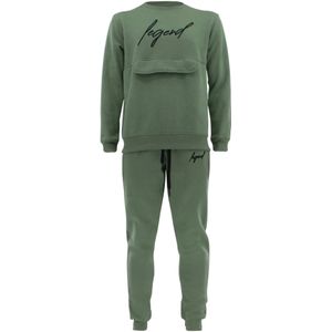 Legend Sports Joggingpak sweater heren/dames signature milano olive cotton