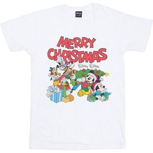 Li-cense Disney dames mickey and friends winter wishes cotton boyfriend t-shirt