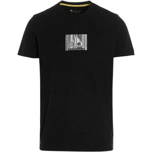 Moose Knuckles - Barcode Design - T-shirt - Zwart