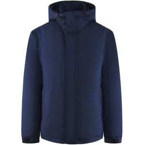 Ice Iceberg - Effen Marineblauwe Jas - Met Capuchon - 100% Polyester