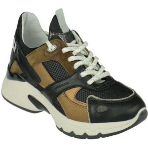 Via Vai - 57112 Sneakers - Zwart Combi - Leer