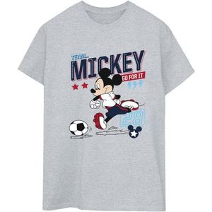 Li-cense Disney dames mickey mouse team mickey voetbal katoenen vriendje t-shirt