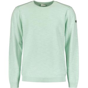 No Excess Trui ronde hals garment dyed mint