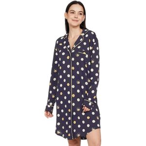 Marks and Spencer - Nachthemd - Marine - Puur Katoen