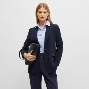 BOSS - Jocalua8 - Damesblazer - Donkerblauw - Relaxed-Fit