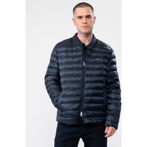 Gant - Light Padded Bomber Jacket - Blauw - 100% Gerecycled Polyester