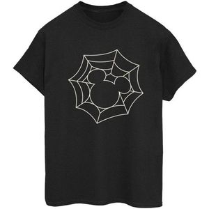 Li-cense Disney dames mickey mouse spider web cotton boyfriend t-shirt