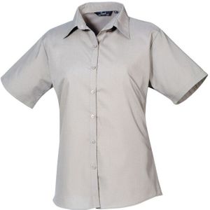 Premier Dames popeline blouse met korte mouwen