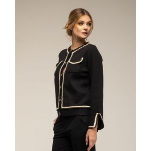 Gebreid Jack - Goudkleurige Knopen - Carnavalsjassen