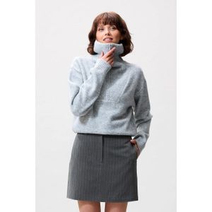 Catwalk Junkie - 2504020810 - Half Zip Knit - Grey Melange - Vest