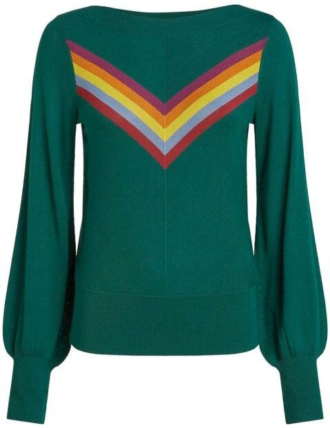 Trui dames - King Louie - Groen/Donkergroen/Multicolour