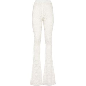 Philipp Plein - Flare Trousers Monogram - Geel - Broeken