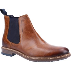Hush Puppies - Justin - Chelsea Boot - Zwart - Leer