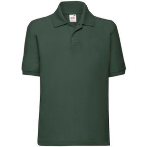 Fruit of the Loom - Poloshirt - Kinder - 65% Polyester 35% Katoen - Lange Mouwen