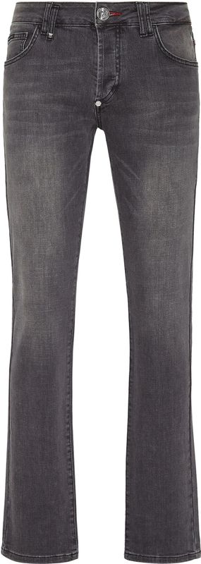 Philipp Plein - Jeans - Zwart - Rechte Snit - Stretch