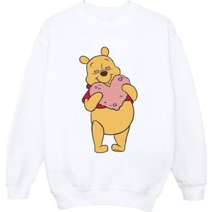 Li-cense Disney dames winnie the pooh sweatshirt met hartjesogen